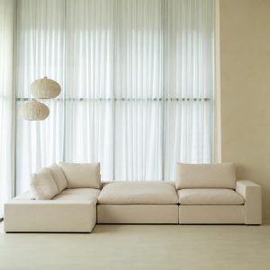 Orvella Light Beige Modular 3 Seater Sofa with Corner Module