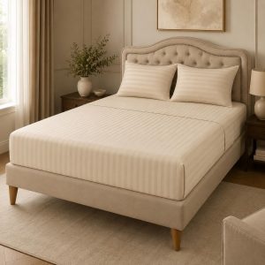 Microfiber Fitted Sheet Set, Super King 200 x 200 cm, Soft Brushed Polyester Bed Sheet with Elasticated Fit, Breathable Easy Care Bedding, Smooth Bottom Sheet for Home & Guest Room