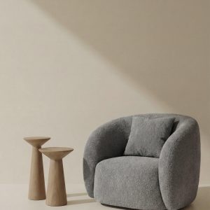 Amanti Soft Grey Lounge Sofa Chair