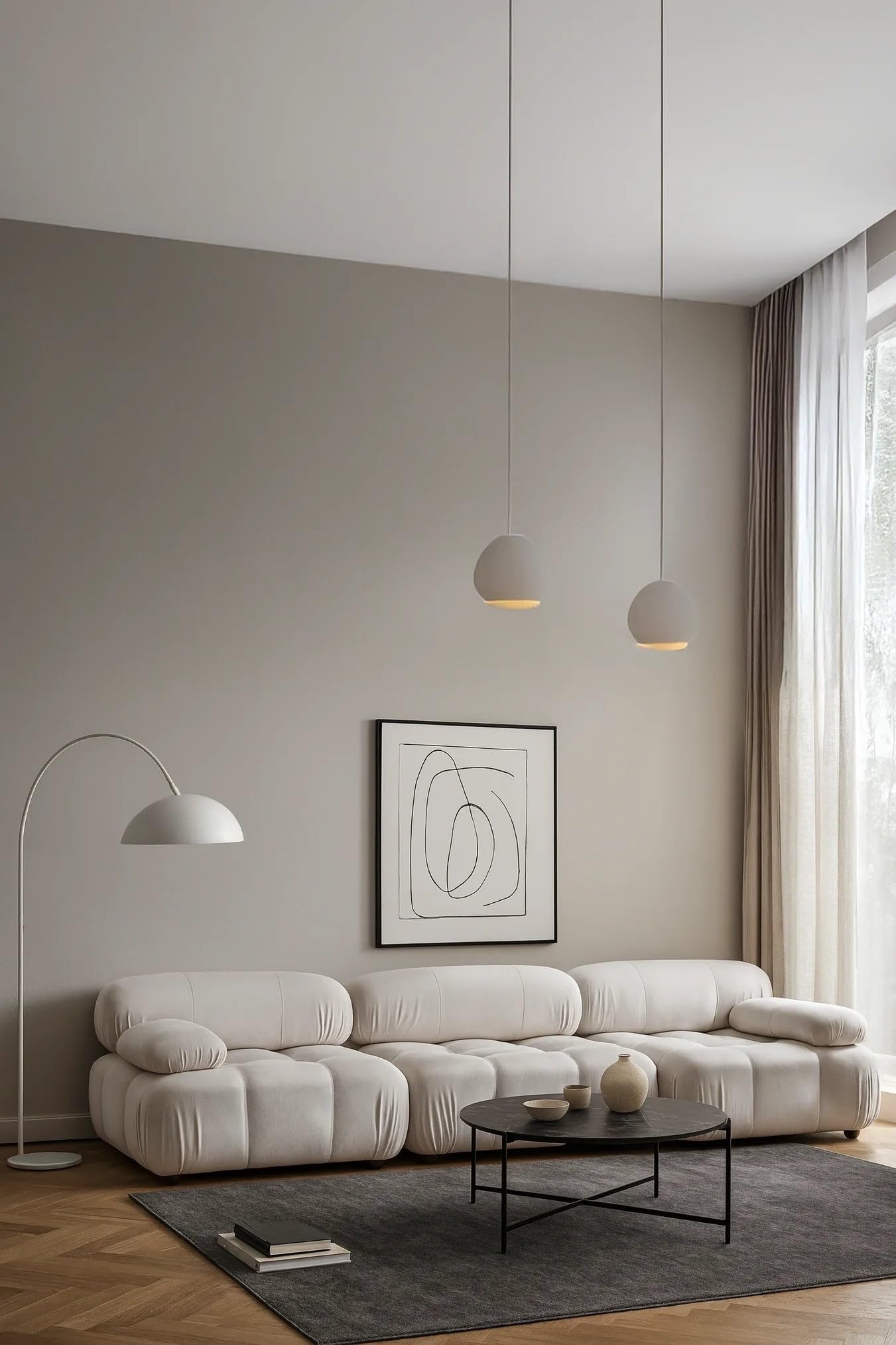 Nuvola Off White 3 Seater Sofa