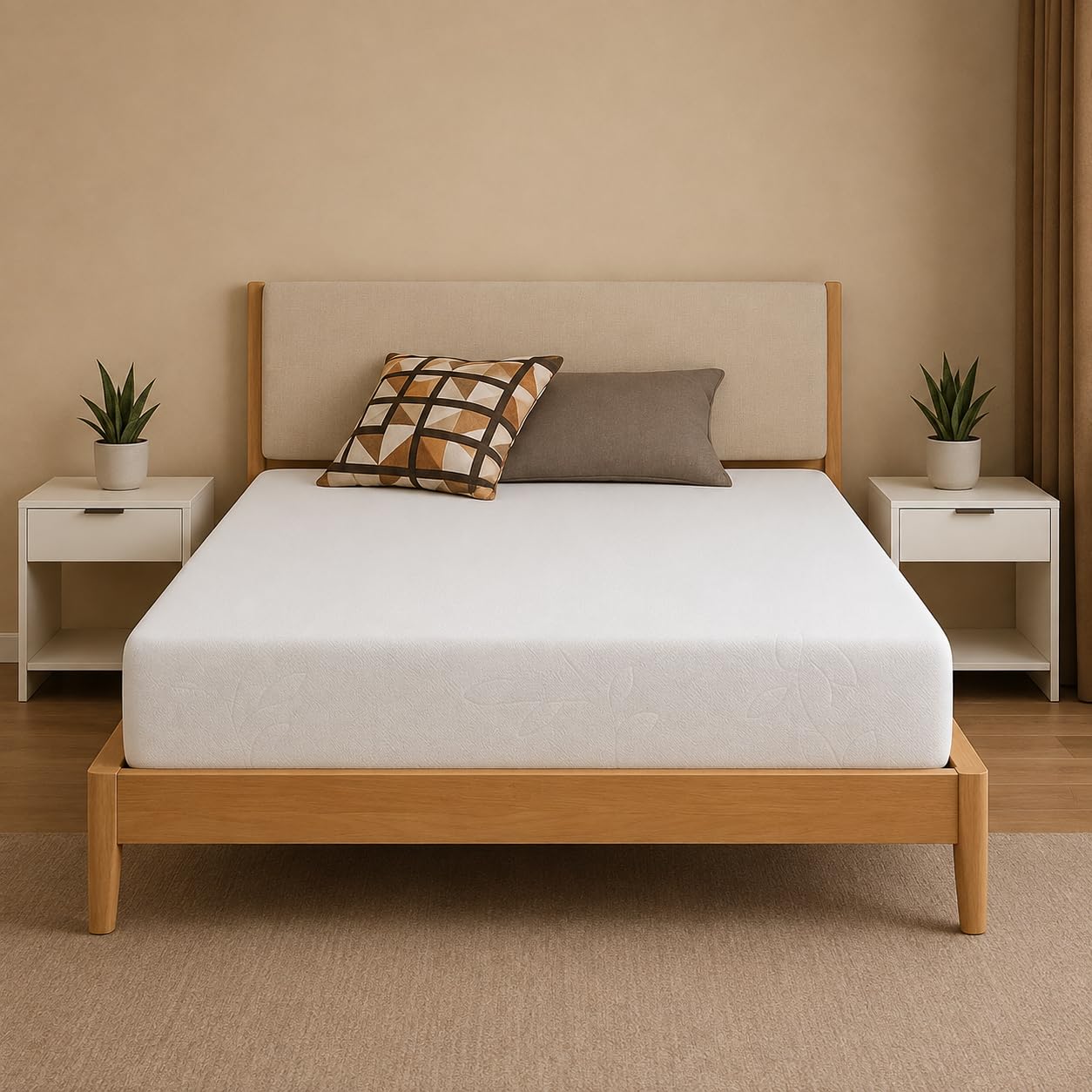Home Mart Outlet Ortho Plus 20 cm Orthopedic Foam Mattress, Firm Support (Queen — 150 × 200)