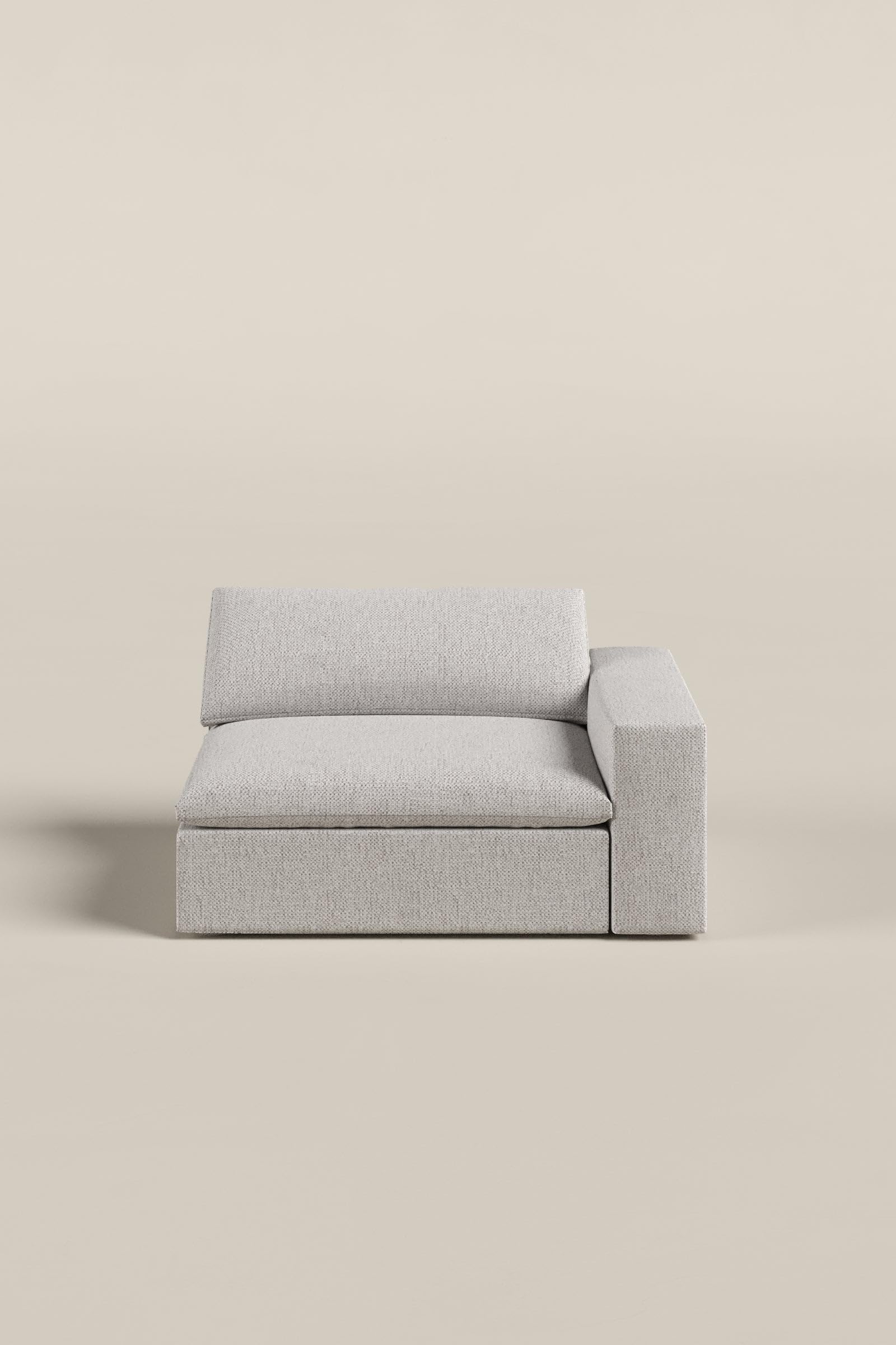 Orvella Repose Grey Corner and Arm Module Left Facing