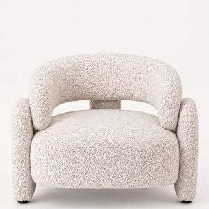 Evalina Almond Cream Sofa Chair