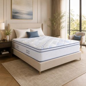 Marbella Monaco Gel Memory Foam Hybrid Pocket Spring Mattress, Medium-Firm Orthopedic Support, Cooling Comfort, Motion Isolation, Pressure Relief, Spine Alignment & Edge Support, Twin (200x90)