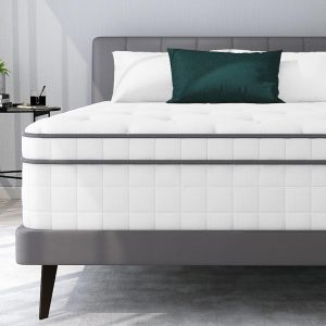 Marbella Hybrid 20 cm Pocket Spring Mattress 90x200 with Memory Foam Gel, Motion Isolation & Pressure Relief – Orthopedic Support for Back Pain Medium Firm Comfort