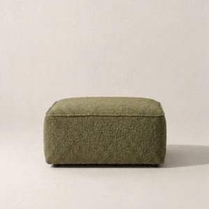 Aysun Light Olive Green Ottoman