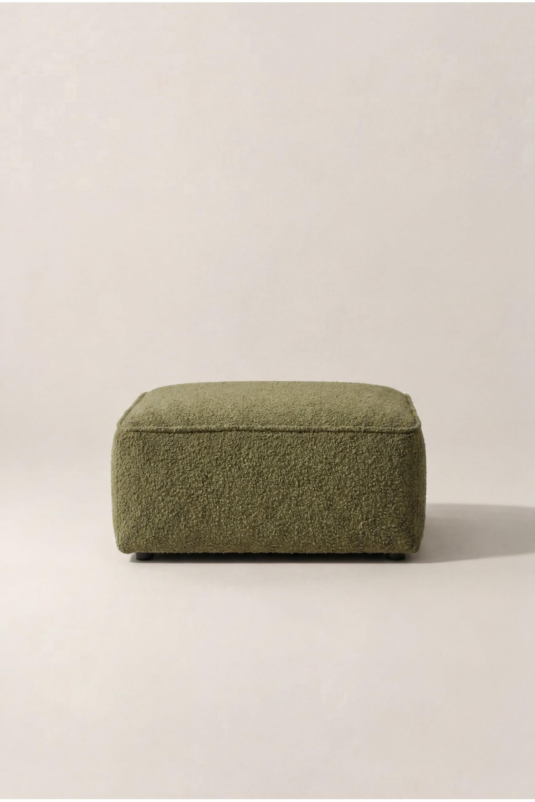 Aysun Light Olive Green Ottoman
