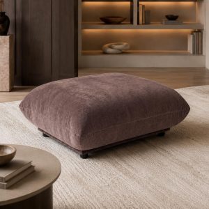 Alannah Cocoa Dust Ottoman 74CM Width x 35CM Height