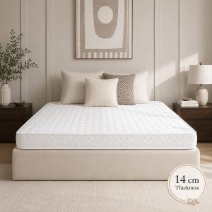 Marbella Ortho Plus 14cm Orthopedic Foam Mattress, High-Density Foam, Firm Support, Quilted Breathable Cover, Even Weight Distribution, Durable Comfort for Home & Guest Room Use, Super King (200x200)