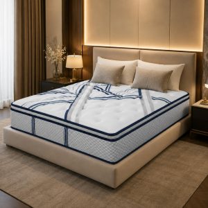 Marbella Valancia 30cm Pillow Top Pocket Spring Mattress, Medium-Soft Comfort, Pressure Relief, Motion Isolation, Breathable Quilted Cover & Luxury Hotel-Style Support, Twin (200x90)