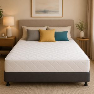Home Mart Outlet Orthopedic Medical Mattress, 20 cm Thick High-Density Firm Foam for Back Support, Spinal Alignment, Pressure Relief, 2-Year Warranty, White, Semi Double 120x200 cm