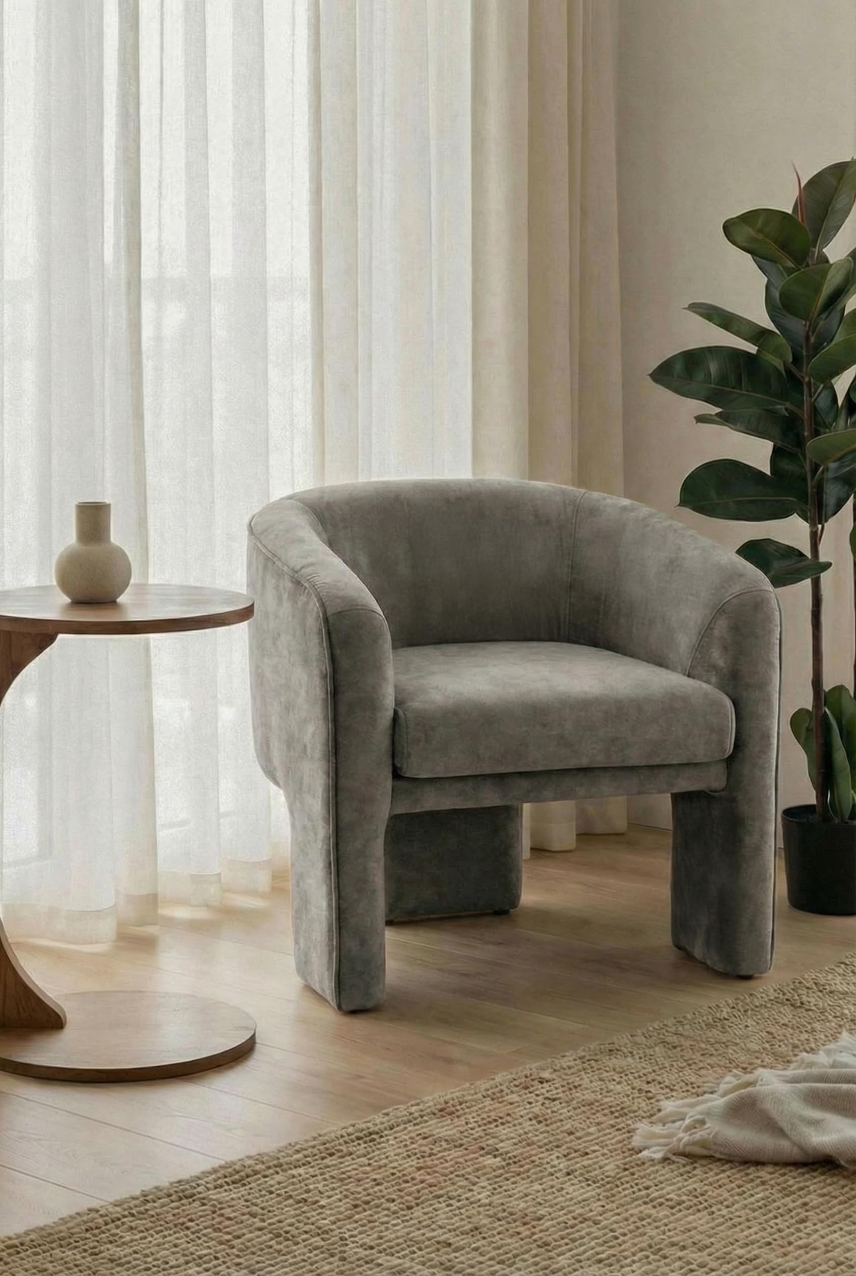 Kendra Ash Taupe Lounge Chair