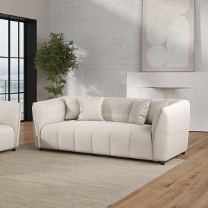 Kaycee Stone Ivory 3 Seater Sofa