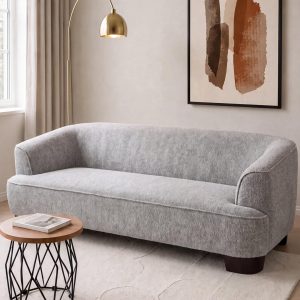 Vespro Grey Textured 3 Seater Sofa