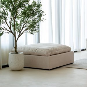 Orvella Light Beige Ottoman